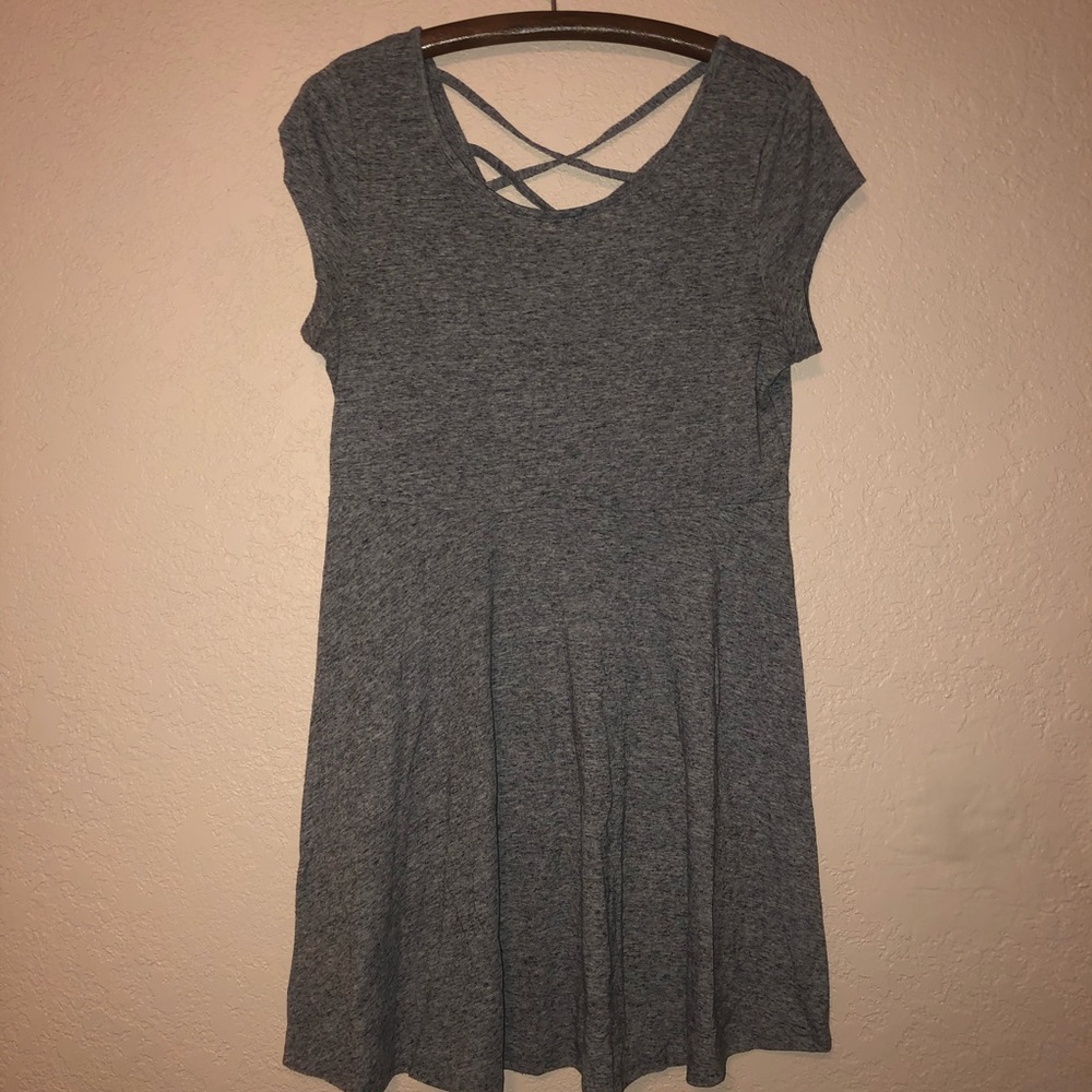 Heathered Grey T-Shirt Dress